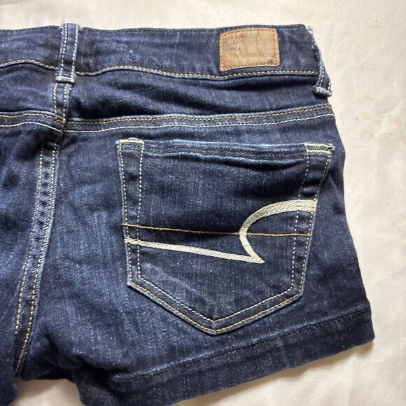 Size 4 Denim Lot 2 Pair Jeans 1 Shorts  Dark Wash Skinny High Rise Bundle BL - Picture 4 of 16